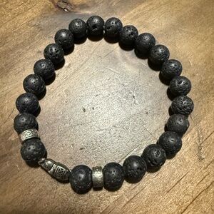 Black Lava Stone Bracelet